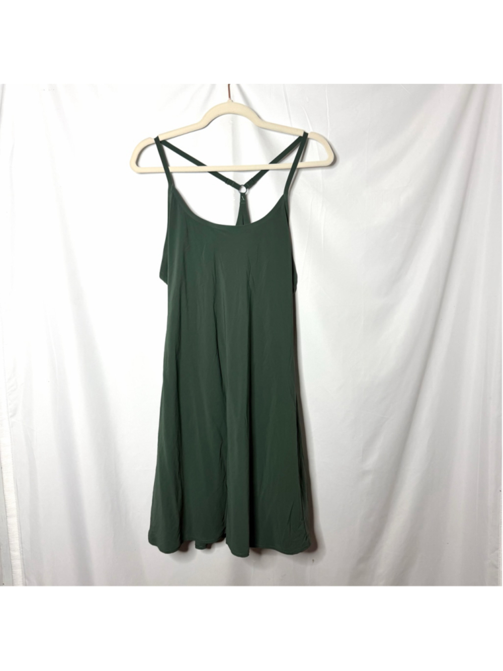 Outdoor Voices Olive Green Athletic Sleeveless The Exercise Dress Size XL